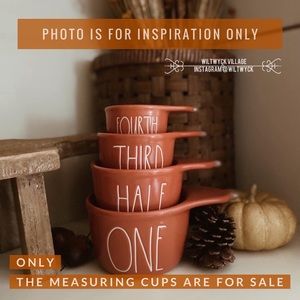 Rae Dunn Fall Ceramic Gourd Measuring Cups